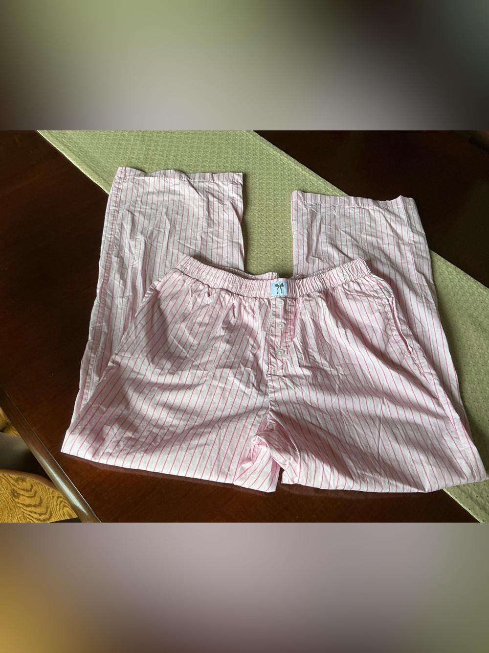 Happily Grey Striped Lounge Pants Sz M - Picture 5 of 9